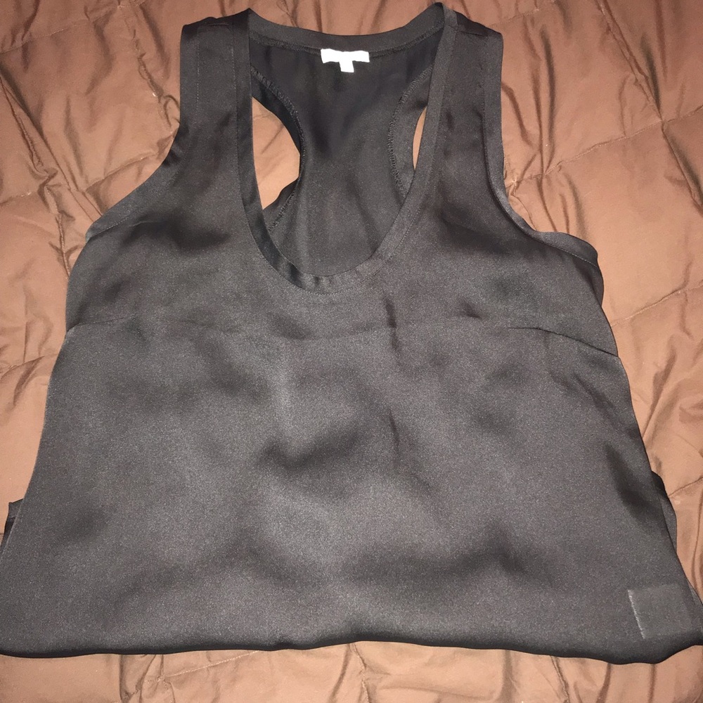 Black sheer tank top